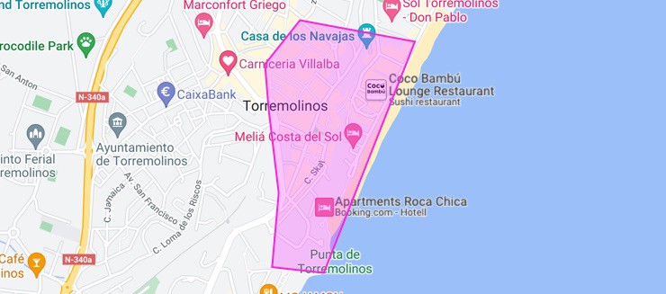Torremolinos Gay Map - Where To Stay